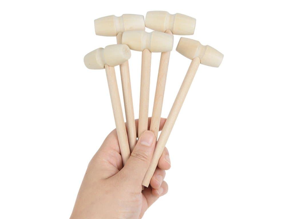 5ks Mini dřevěné kladivo