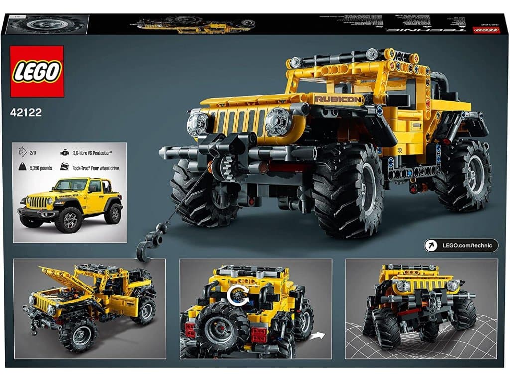 LEGO 42122 Technic Jeep Wrangler, Autíčko 4x4, Stavebnice modelu