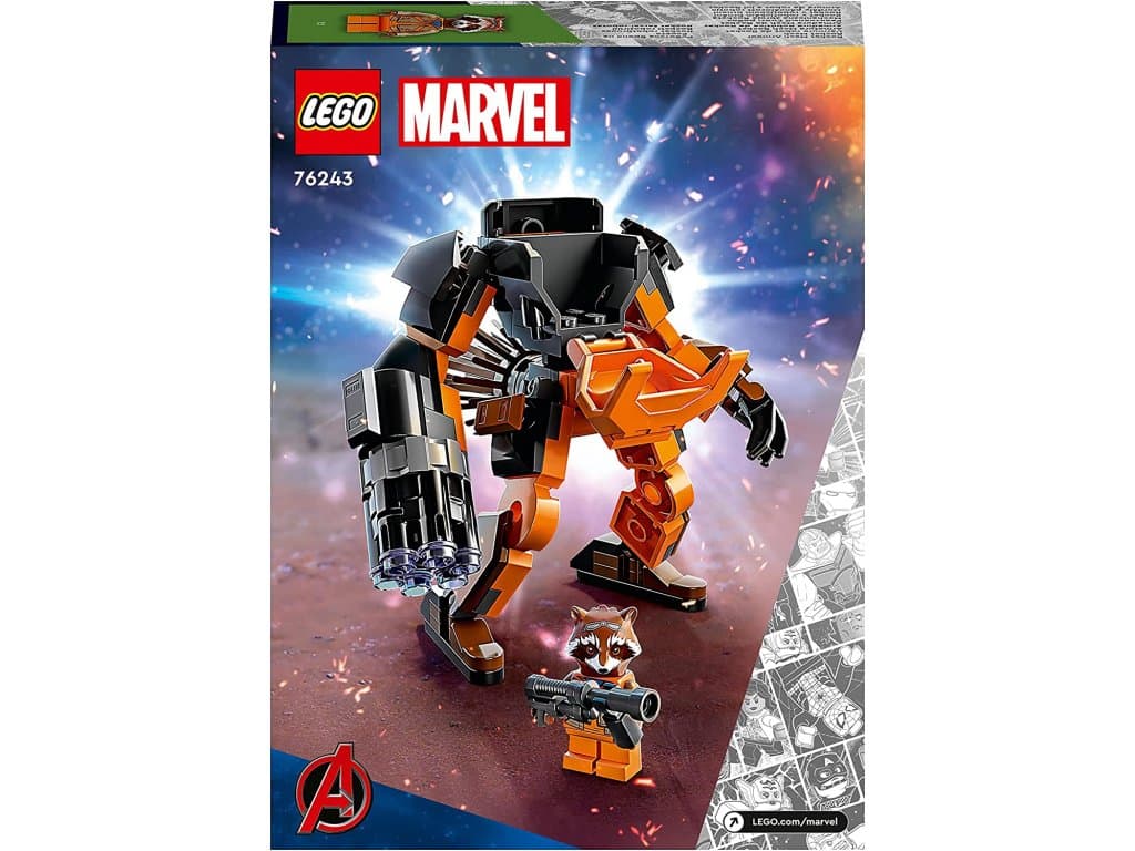 LEGO 76243 Akční figurka Marvel Rocket Mech Avengers od Guardians of The Galaxy