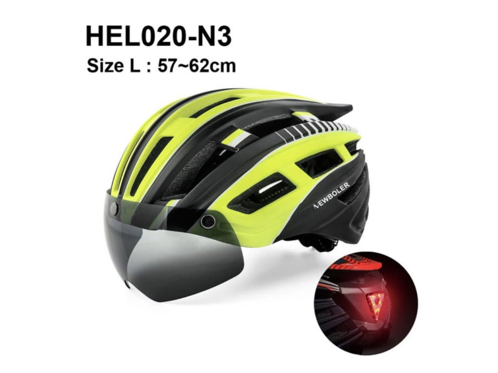Cyklistická helma Muž Dámská NEWBOLER LED zelená