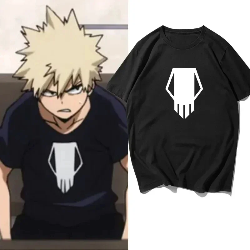 Tričko s potiskem anime hrdinů unisex bavlněné ležérní volné střihy letní tričko s krátkým rukávem