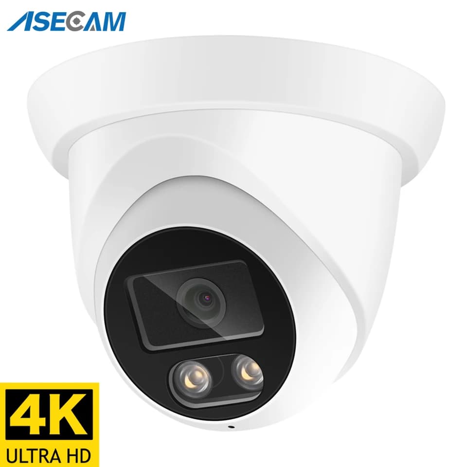 4K 8MP venkovní IP bezpečnostní kamera POE audio AI barevná noční vidění širokoúhlý CCTV dohled
