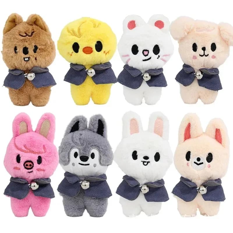 Kawaii vlk plyšová hračka 12cm plněné zvíře kreslená panenka dárek pro děti dospělé roztomilý společník