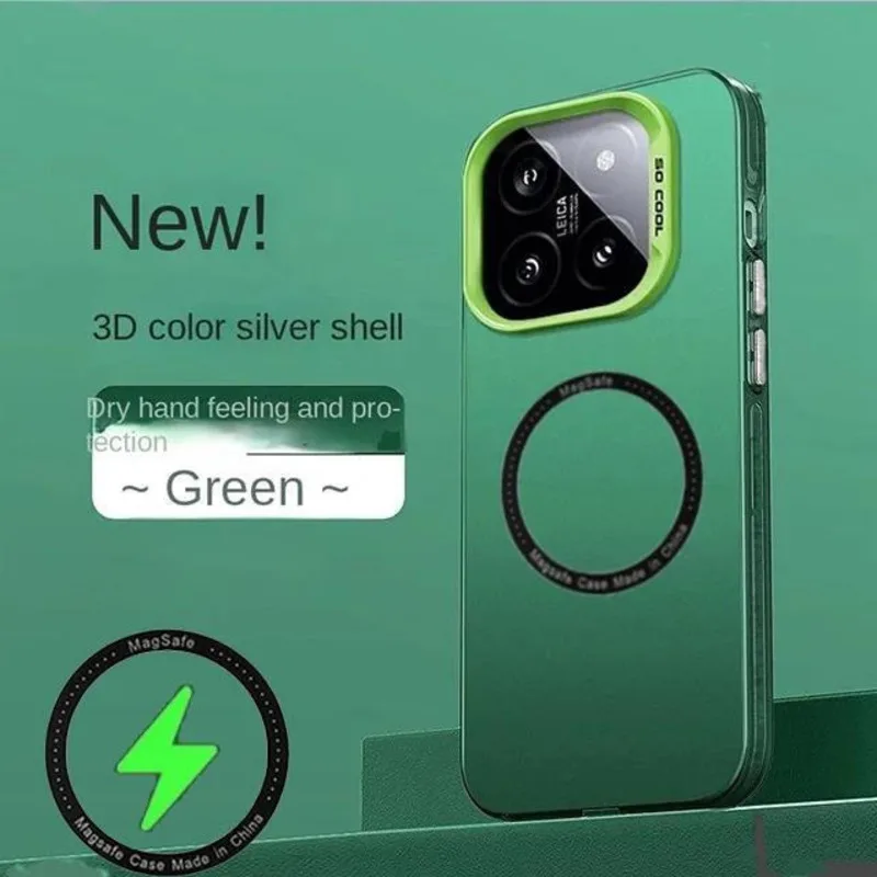 Bezdrátové nabíjecí matné matné pouzdro na telefon s nárazy pro Xiaomi 14 15 13T 14T Pro Poco