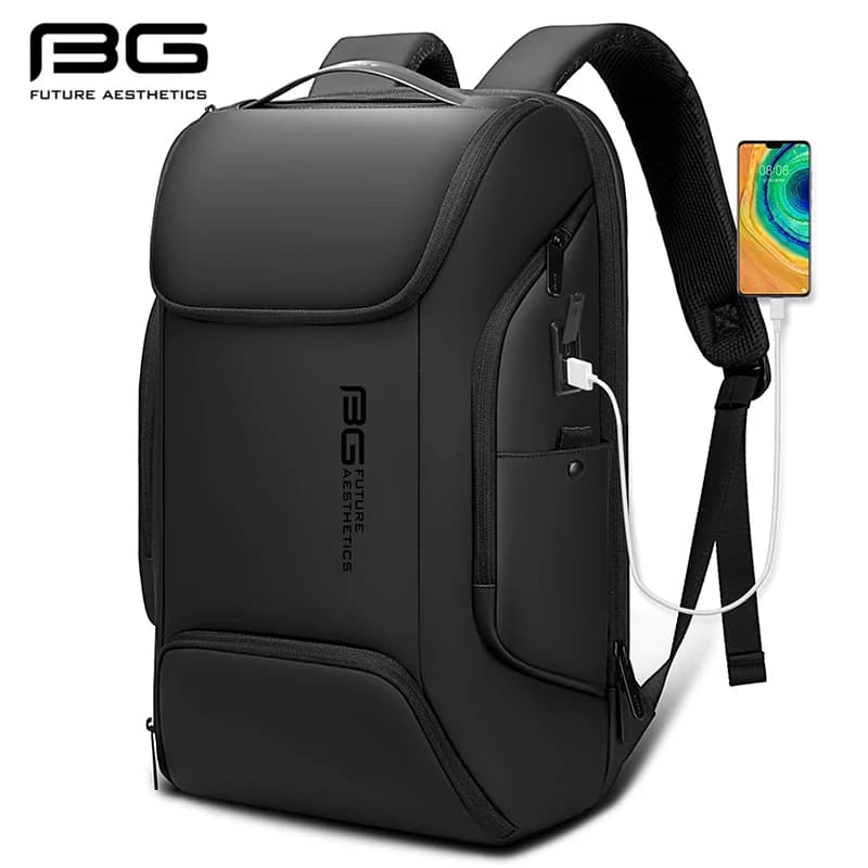 Chytrý obchodní batoh s USB nabíjením a vodotěsnou cestovní taškou pro muže dojíždějící do práce