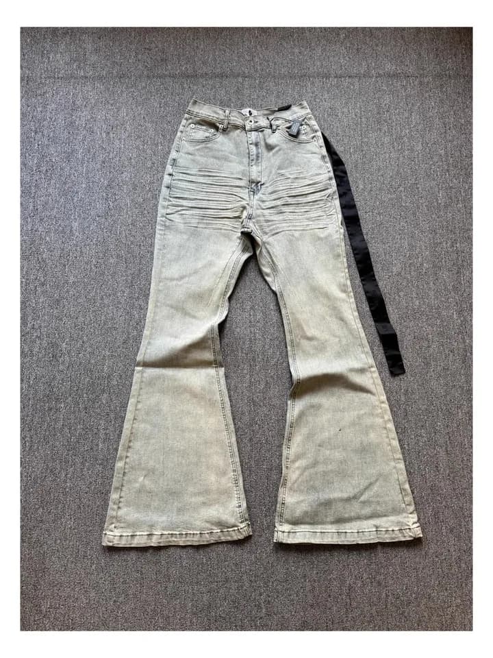 Pánské džíny slim fit modré s kapsami na zip bavlna denim pohodlné casual S-XL