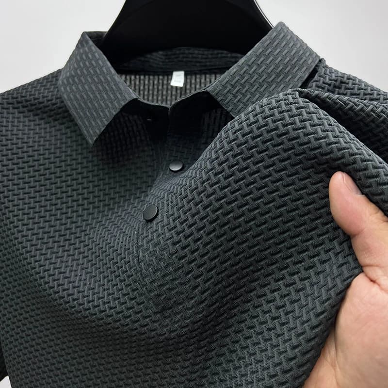 Pánské polo tričko krátký rukáv letní prodyšné bavlna business casual M-4XL