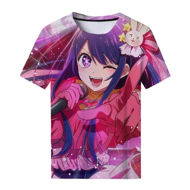 Anime Manga 3D tričko unisex oversized streetwear casual móda Harajuku styl dětské i dospělé