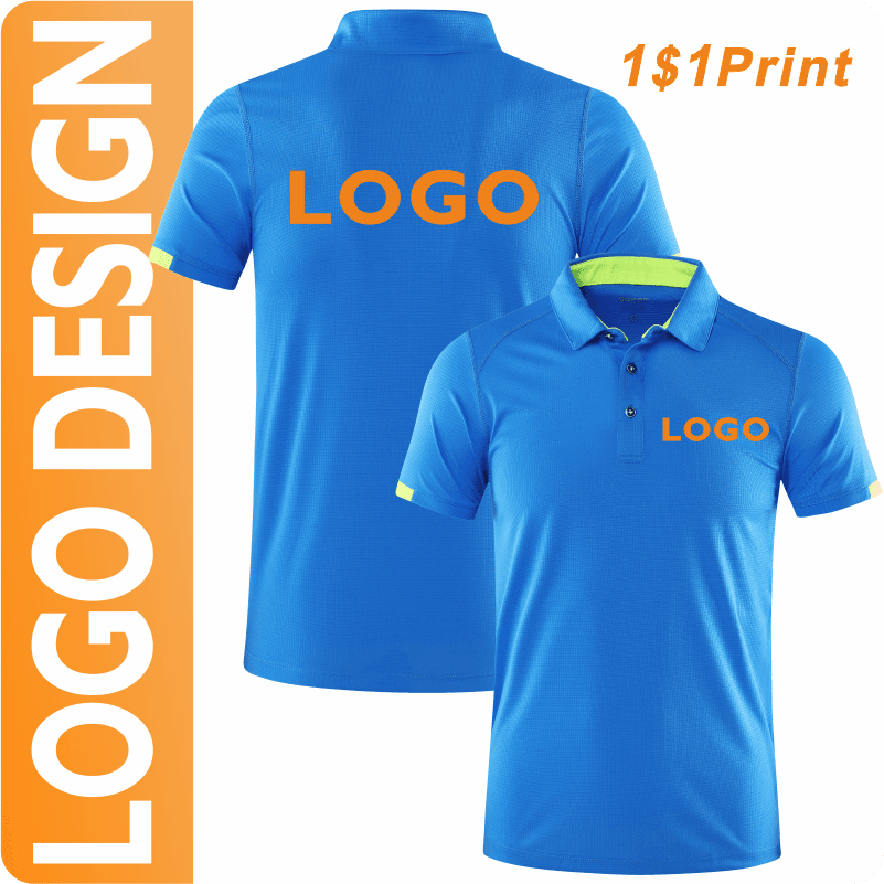 Rychleschnoucí polo tričko pro outdoor sport hiking cyklistika camping unisex DIY logo