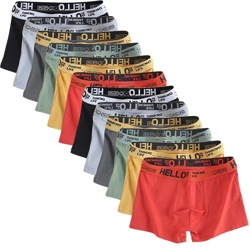 Pánské boxerky bavlněné prodyšné pohodlné elastické velké velikosti 6 kusů