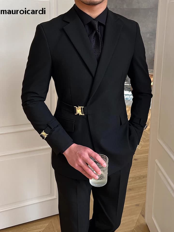 Dámské elegantní sako černobílé slim fit společenské svatební módní 2023