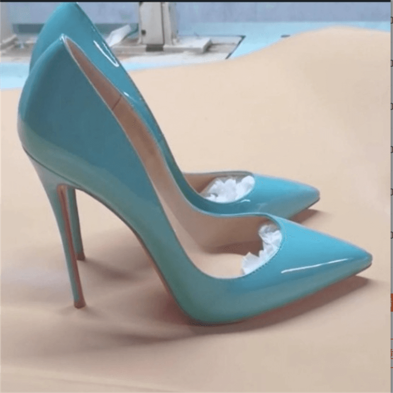 Dámské elegantní lodičky na vysokém podpatku 12 cm - špičatá špička, černé, červené, bílé, vel. 35-48