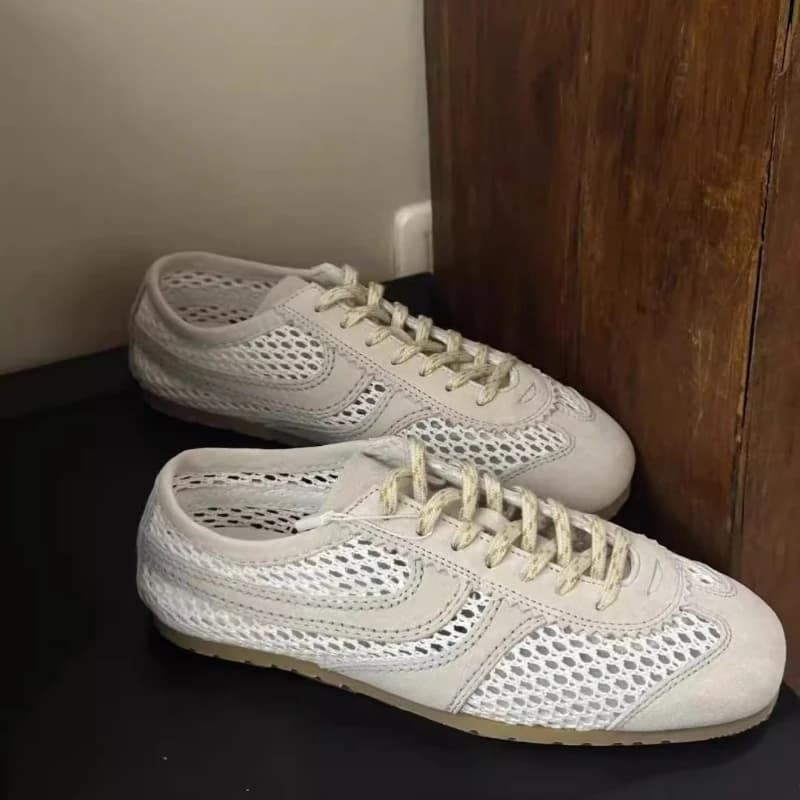 Ženy letní tréninkové síťové tenisky šněrovací boty