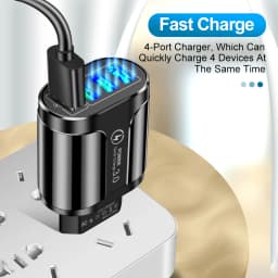 45W USB nabíječka s rychlonabíjením QC 3.0 pro iPhone 12 11 Samsung Xiaomi Mobile 4 3 porty EU/US zástrčka adaptér cestovní - náhled 6