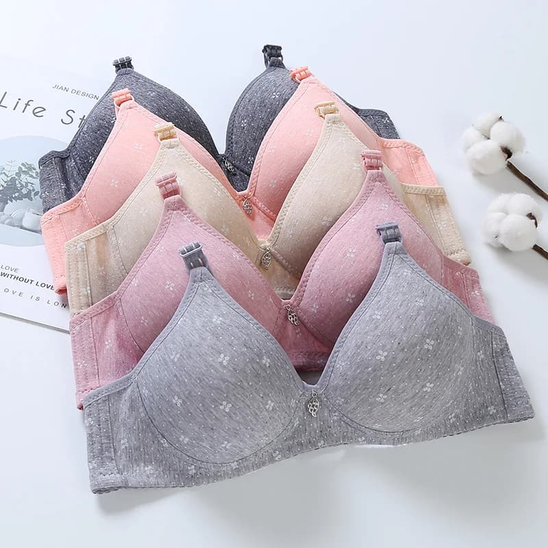 barev bralette bavlněná měkká bavlněná podprsenka sexy dcera mladá dívka studentky sexy krajková bralette topy bez kostic spodní prádlo push up C09