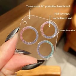 Třpytivé diamantové čiré ochranné pouzdro na objektiv fotoaparátu pro iPhone 15 14 13 12 17 16 Pro Max Mini Plus 16Pro 15Pro 16Promax - náhled 5