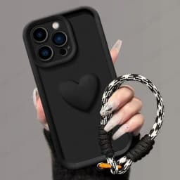 Pouzdro pro Honor X5B Plus Honor 200 Smart Honor X6B Honor X8A X8B X8 X6A X6S X7 X7A Pouzdro na telefon s motivem srdce a popruhem pro Honor - náhled 5