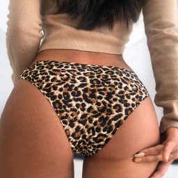 1/3 ks/sada sexy dámské kalhotky módní leopardí tanga žena bezešvé spodní prádlo prodyšné útulné tangá žhavé T-back - náhled 2