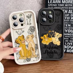 Roztomilý silikonový kryt na telefon s motivem lvího krále a Disney pro Apple iPhone 16 13 15 Pro Max 14 13 Pro 11 12 14 15 Plus, nárazuvzdorný, pro iPhone 11 12 14 15 Plus - náhled 2