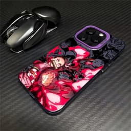 Pouzdro na telefon s motivem anime Demon Slayer Tanjirou Zenitsu pro Xiaomi Redmi Note 12 10 11 13 14 Pro Plus 5G 4G 14C 13C 12C 11S 10S A5 - náhled 2