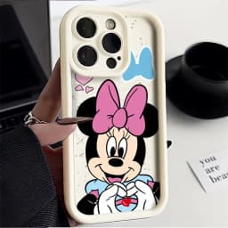 Pouzdro na telefon Disney Mickey Mouse Minnies s motivem prstu a srdce pro iPhone 16 15 14 13 12 11 ProMax 7 8Plus XRXS MAX MINI Y2K Roztomilý zadní kryt - náhled 2