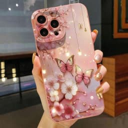 Luxusní romantický akvarelový motýl květinový kryt pro Xiaomi Redmi Note 14 13 12 Pro Plus 12S 11S 11 10 Redmi 13 12 14C 13C - náhled 2