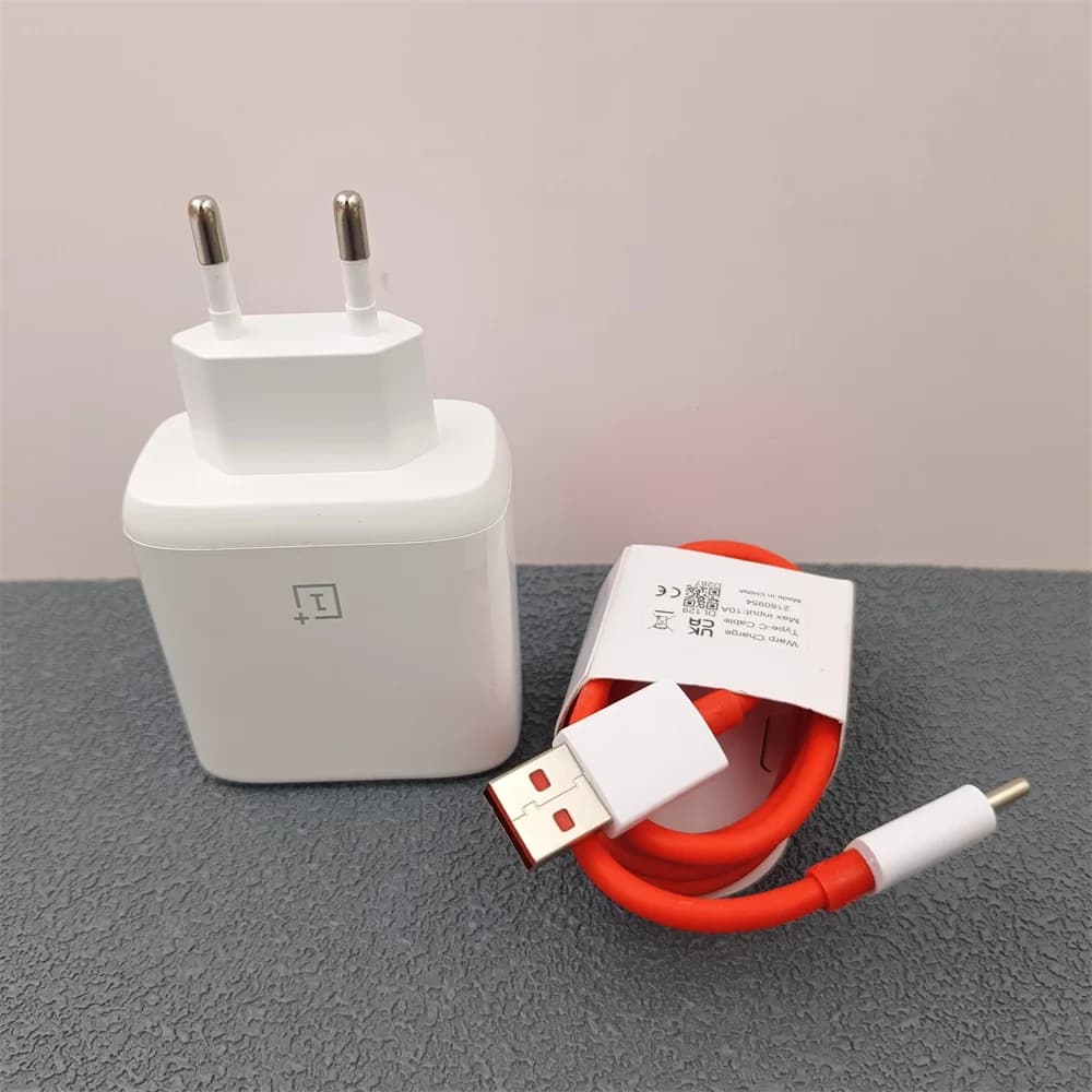 65W rychlá nabíječka Warp pro OnePlus 1+ 9 Pro 9R 8T 8 7T Pro 10R Nord 2 2T 3 CE2 N10 N100 N30 N20 EU nástěnný adaptér s kabelem USB typu C