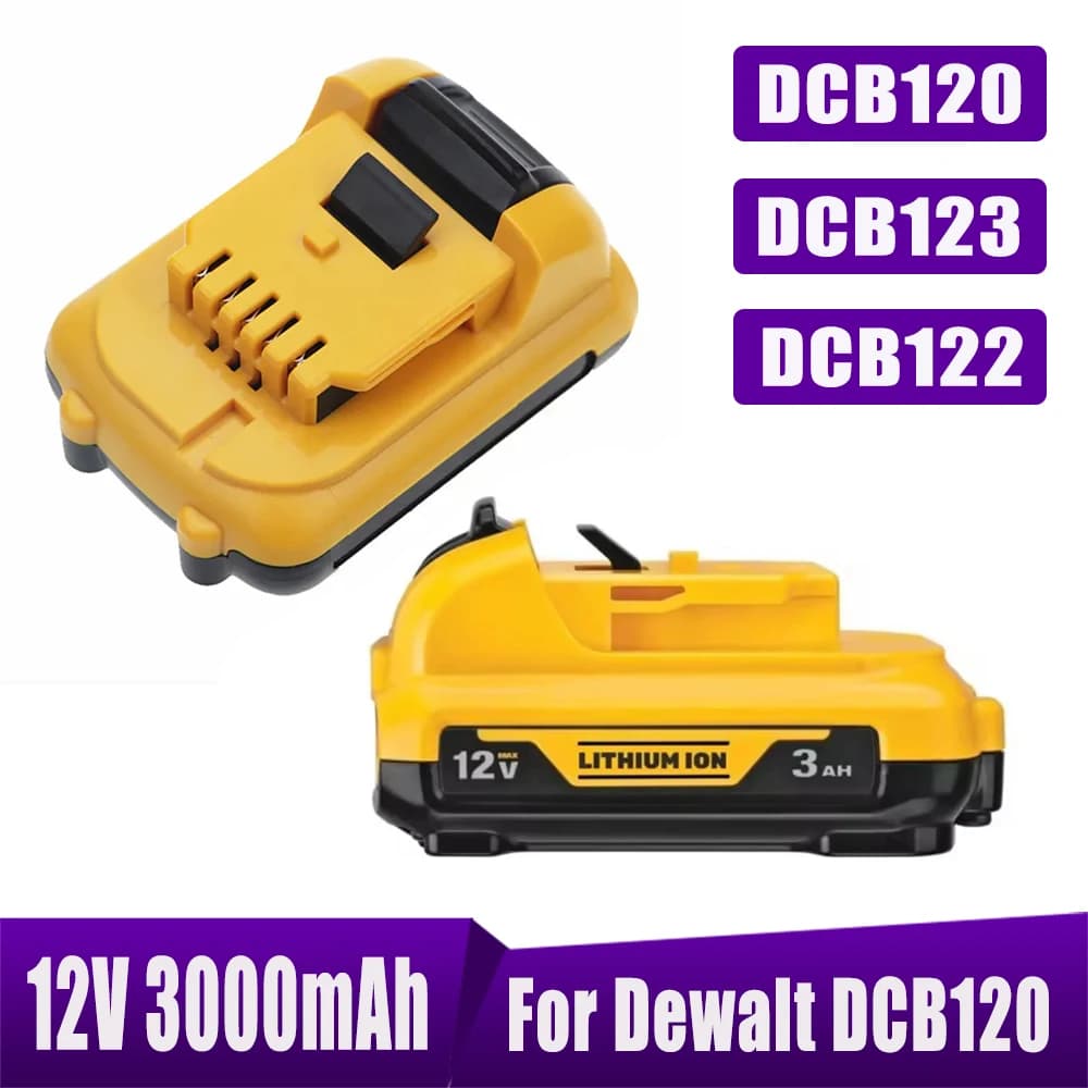 Akumulátorový/dobíjecí pro Dewalt DCB120 lithium-iontové baterie 12V 3,0Ah baterie DCB124 DW089LG DCD701F2 elektrické nářadí/laserový nivelační přístroj