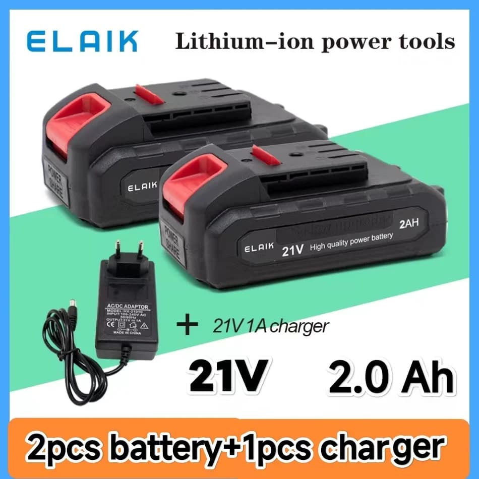 Nová 21V 2000mAh 18650 lithiová dobíjecí baterie pro akumulátorový klíč, elektrický šroubovák, elektrické nářadí, elektrickou vrtačku