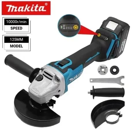 Makita DGA404 125mm bezkartáčová lithiová elektrická úhlová bruska dobíjecí řezací stroj vysoce výkonný lešticí stroj 18V