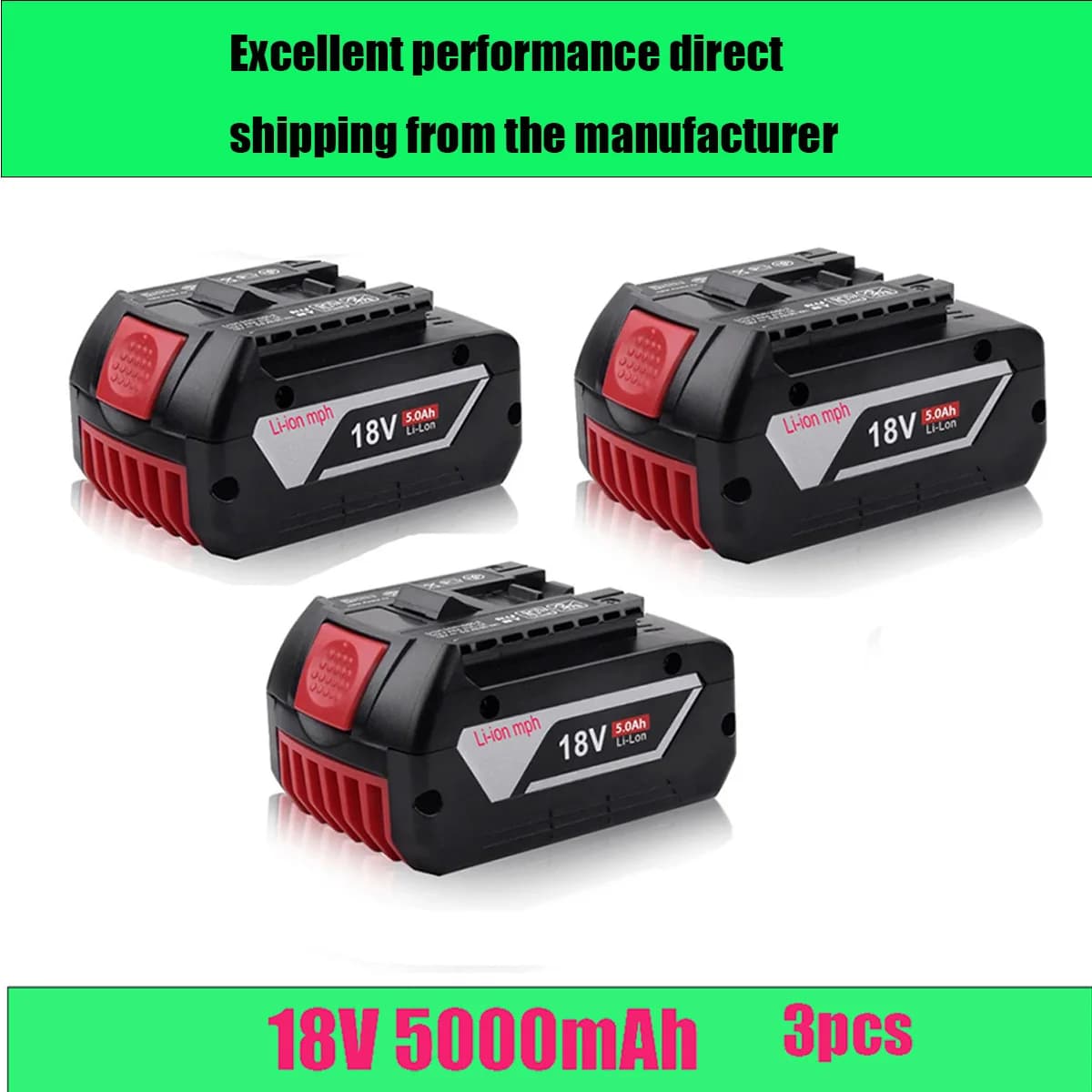 18V 5000mAh 186500 pro Milwaukee M18 lithiová náhradní baterie pro Milwaukee 48-11-1860 48-11-1850 48-11-1840 nářadí