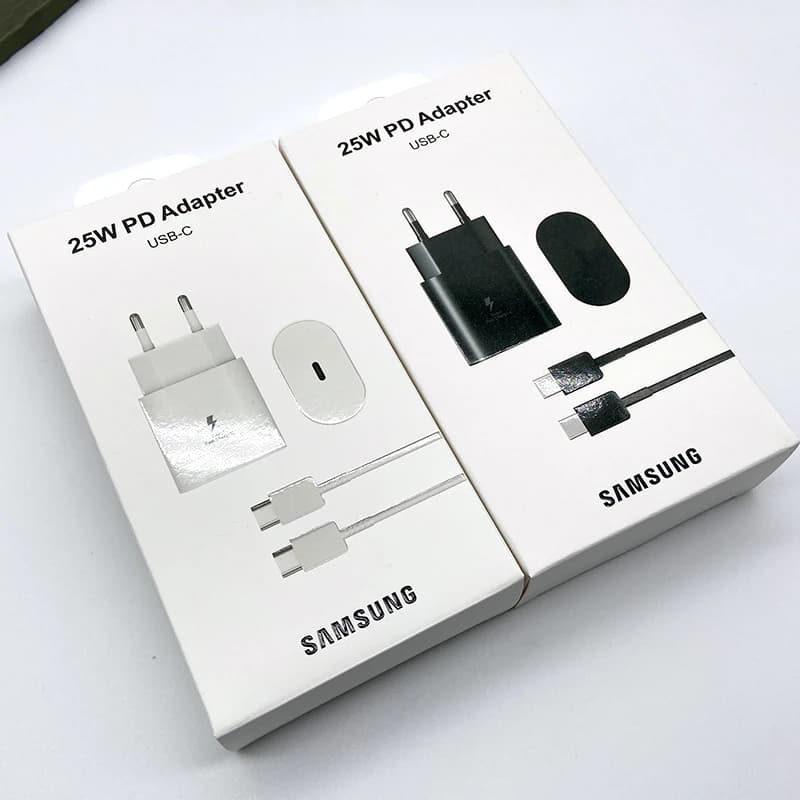 Samsung 25W super rychlá nabíječka USB typu C Cargador EP-TA800 EU napájecí adaptér pro Galaxy A54 A34 A33 A53 A73 5G S20 S21 S23 FE