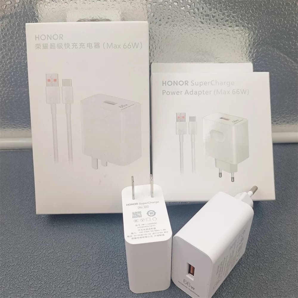 Nabíječka Honor 66W SuperCharge Power Adapter 6A USB-C kabel pro Honor Magic 7 6 5 4 Pro V2 V3 VS2 100 90 80 70 60 Pro