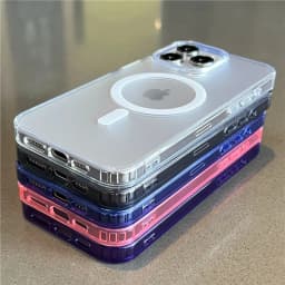 Pro magnetické bezdrátové nabíjecí pouzdro MagSafe pro iPhone 17 16 15 14 13 12 11 Pro Max Mini Plus průhledný nárazuvzdorný nárazník - náhled 6