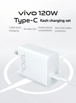 Nová sada bleskového nabíjení vivo 120W, originální blesková nabíječka pro mobilní telefony X90x90 Pro iQo10neo - náhled 2