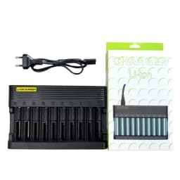 Nabíječka lithiových baterií 18650, 10 slotů, univerzální nabíječka pro lithium-iontové dobíjecí baterie 26650, 16340, 18500, 10440, 18350, 17670 - náhled 6