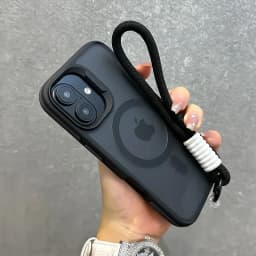 Pro Magsafe Dvoubarevný Pouzdro na Zápěstí pro iPhone 16 15 14 17 Pro Max Air Plus 13 12 Lanyard Matný Magnetický Nárazuvzdorný Kryt - náhled 2