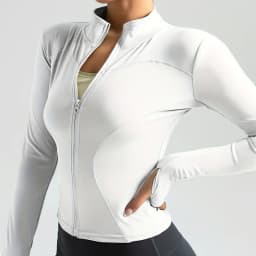 Bundy Dámské kabáty Odvádějící vlhkost Fitness bundy Jóga kabát Dámská bunda Strečové běžecké oblečení Slim Fit Sportovní svrchní oblečení - náhled 3