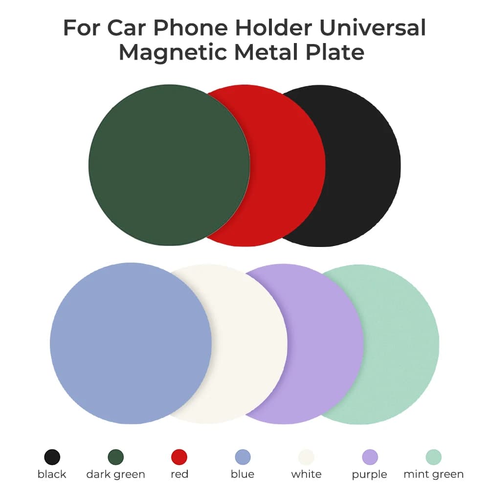 Samolepka na kulatý plechový disk s diskem pro magnetický držák do auta, univerzální držák na mobilní telefon, železná samolepka