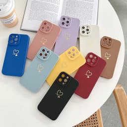 Silikonový kryt s motivem srdce pro Samsung Galaxy A56 A36 A34 A54 A33 A53 A52 5G S24 S25 S23 Ultra S22 Plus S21 FE Note 20 - náhled 3