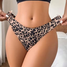 1/3 ks/sada sexy dámské kalhotky módní leopardí tanga žena bezešvé spodní prádlo prodyšné útulné tangá žhavé T-back - náhled 4