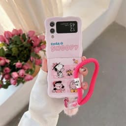 Pouzdro na telefon s roztomilým kresleným motivem Peanuts Snoopy Charlie Brown pro Samsung Galaxy Z Flip 6 5 Soft TPU zadní kryt pro Z Flip 3 4 - náhled 4