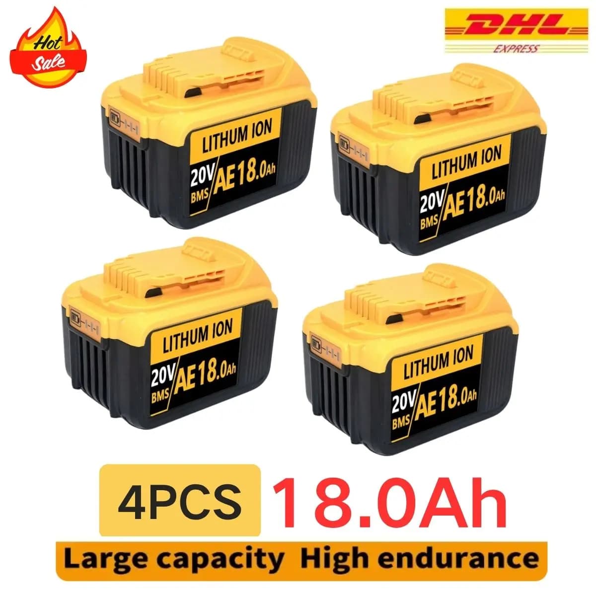 Pro DeWalt 20V 8/12/18AH MAX Li-ion baterie pro DeWalt DCB547-XJ DCB200/DCB201 pro baterie pro nářadí Flexvolt Náhradní baterie