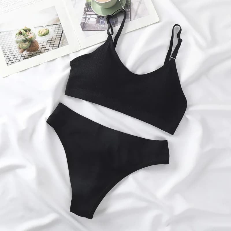 Dámské bezešvé podprsenky Sexy spodní prádlo s vysokým pasem, bavlněné tanga, kalhotky bez kostic, podprsenka Bralette, pohodlná podprsenka, dámské spodní prádlo