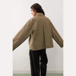 Stylové a cool bundy, motýlek, volný klopový kabát s kapsou, ležérní vintage dámské elegantní všestranné svrchní oblečení, podzimní dámské oblečení - náhled 3