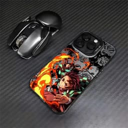Pouzdro na telefon s motivem anime Demon Slayer Tanjirou Zenitsu pro Xiaomi Redmi Note 12 10 11 13 14 Pro Plus 5G 4G 14C 13C 12C 11S 10S A5 - náhled 4