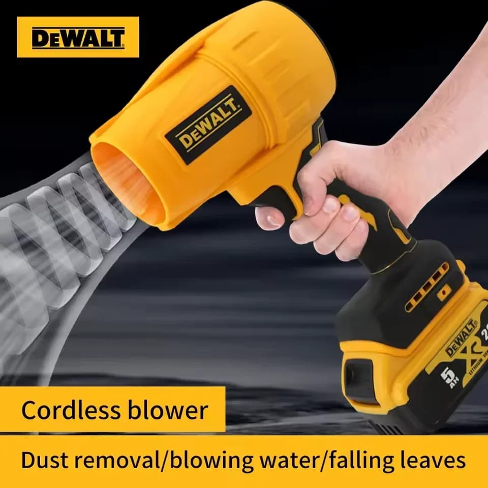 Dewalt kartáčový fén s bezdrátovým turbo ventilátorem, ruční fén s násilným ventilátorem, 20V dobíjecí nástroj na odstraňování prachu