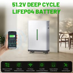 LiFePO4 baterie 51,2 V 300 Ah 15 kWh 48 V lithiová baterie, 6000+ cyklů, CAN RS485 s Bluetooth BMS pro solární invertor, skladem v EU PL - náhled 3
