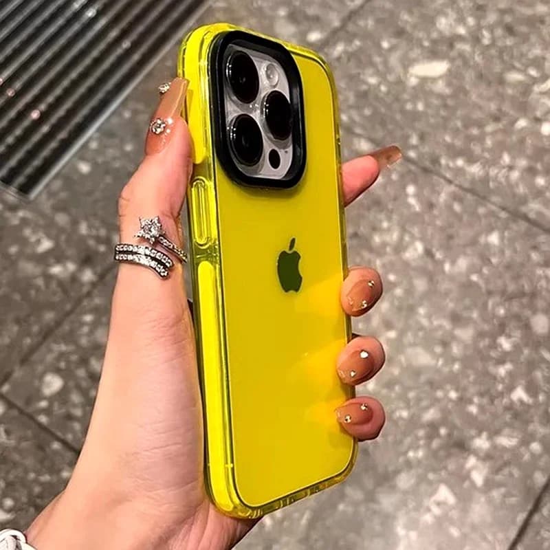 Luxusní průhledný kryt na telefon pro iPhone 11 12 13 14 15 16 17 Pro Max Plus Air Clear Bumper Back Case Cover