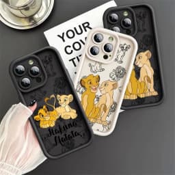 Roztomilý silikonový kryt na telefon s motivem lvího krále a Disney pro Apple iPhone 16 13 15 Pro Max 14 13 Pro 11 12 14 15 Plus, nárazuvzdorný, pro iPhone 11 12 14 15 Plus - náhled 3